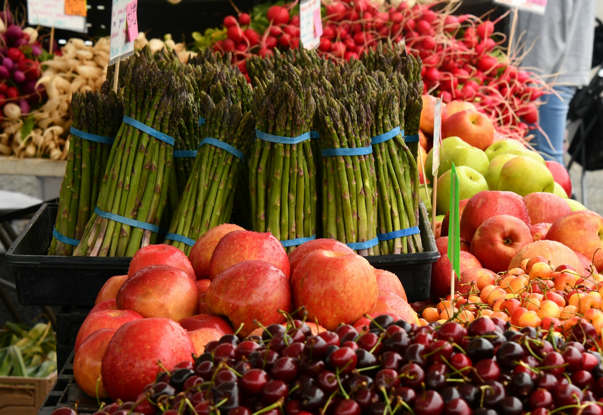 Stall with fruit and vegetables